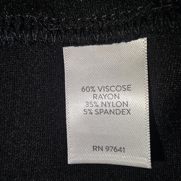 J Jill Siriano Collab Black & White Fit Flare Tank Dress Viscose Rayon Spdx L - Picture 6 of 10